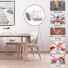 4/16pcs Round Chair Leg Floor Protectors - Silence Noisy Floors, Against Scratches Chair Covers, Smooth Gliding - Furniture Pads, Furniture Sliders Made Of Soft Felt,Protect The Floor And Table And Chair Legs,Suitable For Kitchen, Living Room, Bedroom,Cafe(Grey)