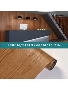 1 Rotolo di Carta da Parati Autoadesiva in PVC Impermeabile con Motivo Legno, Carta Contatto SXP con Motivo Legno, Carta da Parati Autoadesiva, Stacca e Incolla, Impermeabile e Rimovibile, Adatta per Soggiorno, Cucina, Camera da Letto, Dormitorio, Carta da Parati per Rinnovamento Mobili, Adesivo per Pavimento Resistente all'Olio, Dimensioni 39.3" X 15.7" / 118" X 15.7", Errore di Misurazione ±10cm - Multicolore - Visualizzare 11