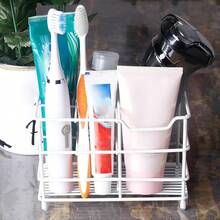 Dseap Toothbrush Holder, Electric Toothbrush Holder - Stainless Steel Tooth Brush Holder, Toothpaste Holder Organizer Stand Caddy For Bathroom, Bronze - 白色 - 查看 8