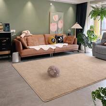 Large Modern Area Rugs For Bedroom,  Thickened Memory Foam Indoor Carpets For Living Room, Soft Non Slip Low Pile And Machine Washable Rug - Khaki - View 2