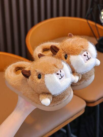 1 Paio di Pantofole Carine a Forma di Capibara per Bambini da Indossare in Casa, per Ragazzi e Ragazze Piccoli e Bambini, Adatte per Autunno/Inverno