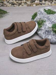 1 Pair Casual Outdoor Student Spring/Autumn Unisex Children Comfortable Non-Slip Fashion Flat Sports Shoes - Brown - View 4