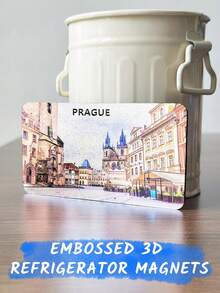 1 件世界建筑冰箱贴，各个国家和地标的 3D 创意冰箱贴，旅行纪念品磁性贴纸