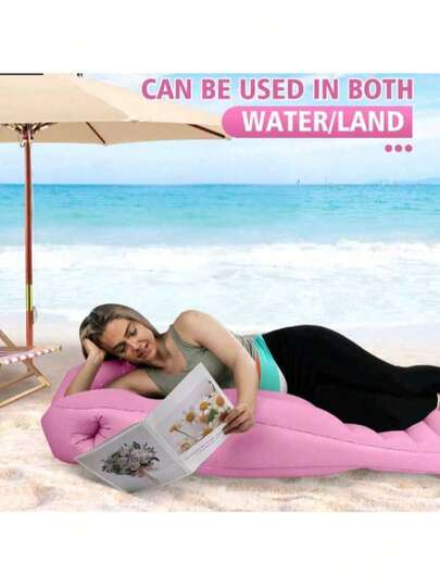 2pcs Inflatable Mummy-Shaped Pad Specially Designed For Pregnant Women, Ergonomic Sleep Pillow, Portable Back Support Air Cushion, PVC Material, Daily Use, Mother's Day Gift, Single Person Capacity, Excluding Repair Tool Kits Or Storage Bags,,1 Piece Of Inflatable Maternity-Shaped Dummy Pillow