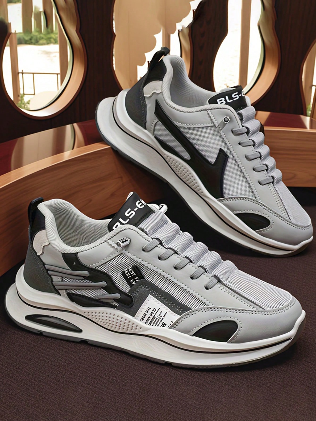 أحذية رياضية للرجال مصممة بعلامة تجارية، مقاومة لل...