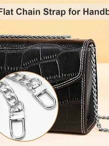 1 Piece Fashion Bag Shoulder Strap, Wallet Chain, Crossbody Aluminum Chain Handle, Single Shoulder Handbag Replacement Chain, Multiple Sizes Available, With Retro Simple Alloy Buckle - Multifunctional Aluminum Chain Handbag Shoulder Strap - Multicolor - View 9