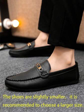 2025 Spring Men's Business Fashion Korean Style Shoes, Casual Loafers Slip-On Soft Bottom Driving Shoes (Please Order One Size Up If You Have Wide Feet)