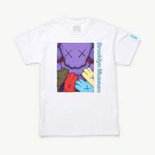 KAWS X Brooklyn Museum S/S Graphic Tee 'URGE' White / Purple (FW21)