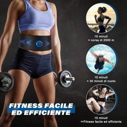 1pc Muscle Fitness Belt With Display, 200mAh, Fitness Abdominal Belt, Abdominal Trainer, Smart Abdominal Patch Fitness Device, Slouchy Fitness Belt Fitness Equipment, Smart Massage Patch Abdominal Massage Device