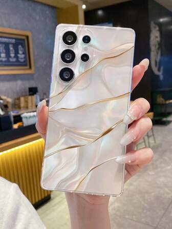 1 件大理石纹理镂空壳防震 TPU 手机壳，适合作为送给伴侣和朋友的节日礼物，兼容 XS/XS Max/XR/11 12 13 14 15 16 Pro/Pro Max/14 15 16 Plus、Nothing、Pixel、INFINIX、Redmi 系列