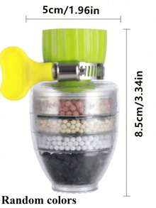 1/2pcs Splash Proof Faucet Filter With Filtering Function, Purifying Water Quality, Multiple Organic Filter Stone Filtration