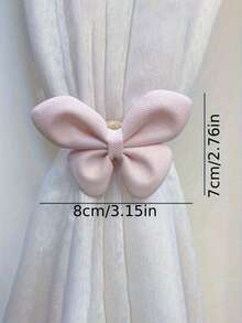 Schleifen-förmige Vorhangclips, rosa Vorhangclips, dekorative Vorhangseile, Vorhangclips, einfach und süß, moderner minimalistischer Stil Vorhangclips, geeignet für Vorhangaufbewahrung