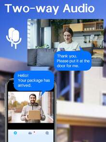 Smart 1080P Video Doorbell Camera Wireless Included 1pcs White Indoor Chime, AI Human Detection, Message Push, Live View, 2-Way Audio, IR Night Vision, 2.4G Wi-Fi, 32GB Micro SD Card Storage And Free Cloud Storage, Easy To Install, Indoor/Outdoor Security - màu đen - Xem 7