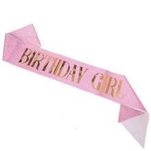 生日皇冠和肩带套装，金色和粉色生日快乐配饰，生日头带公主发饰，生日派对礼物，1/2 件套 - 多色 - 查看 11