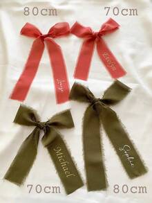 个性化丝绸婚礼丝带、婚礼雪纺丝带名牌、婚礼丝带席位卡、新娘送礼会个性化蝴蝶结伴娘礼物、拼布填充物、衬布、DIY工艺面料、缝纫配件、绗缝材料、粘性面料、衬布、工艺填充物、缝纫项目、DIY缝纫、工艺缝纫填充物、拼布材料、绗缝配件 - 彩色 - 查看 10