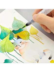 3/6pcs Watercolor Brush Set | No Ink, Self Fill, Suitable For Professional Art, Painting