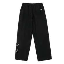 MLB Pantalón casual unisex, estilo básico, estampado, logo grande, tejido elástico en dos direcciones, cómodo pantalón largo para actividades al aire libre, viajes o deportes, 3APTB0551