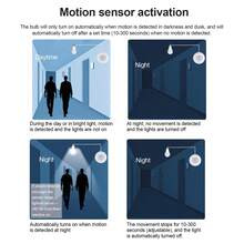 AC85-265V Motion Sensor Lamp Base, E27 Socket With Switch, Conversion Adapter, Infrared Human Body Sensor Light. - White - View 6