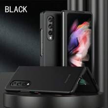 حافظة هاتف كاملة الجسم بتشطيب مطفي متوافقة مع Galaxy Z Flip3/4/5/6/7/7FE، Z Fold3/4/5/6/7، حافظة هاتف ذات موحد اللون أنيق للخريف، حافظة هاتف Fold7 متعددة الاستخدامات عالية الجودة، حافظة هاتف W26 بألوان البنفسجي/الأسود/الوردي/الأزرق، حافظة هاتف شخصية