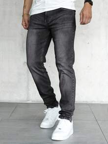 可追溯棉质男士牛仔裤 - 深灰色 - 查看 2