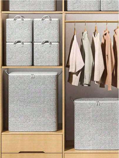 1 pieza Caja de almacenamiento de ropa portátil de alta capacidad, diseño hermético para maximizar el ahorro de espacio, organización fácil de la ropa, ideal para el dormitorio y la maleta, organizador esencial para el hogar y los viajes