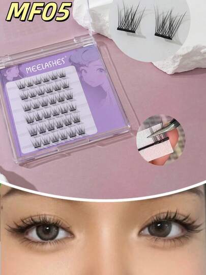 36 paires de rallonges de cils naturelles, cils réutilisables sans colle
