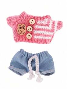 1 set de vêtements (sans poupée) adapté aux vêtements/accessoires de poupée de 17 cm, pour poupée LABUBU, poupée, vêtements de poupée