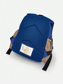 Balabala Zaino per bambini con design a blocchi di colore e cartoni animati, comodo