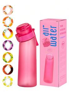 1PC Flavored Water Bottle, Bottle Starter Set, Drinking Bottle With One Random Flavoured Pods Suitable For Gyms, Schools, Flavored Water Bottle, Back To School Supplies