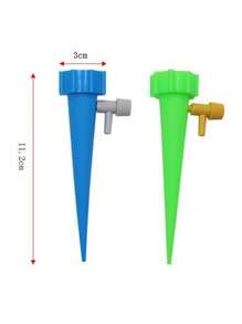 3/5 Pieces, Adjustable Watering Device - Unisex (Green, Blue), Made Of Plastic, Perfectly Suited For Succulent Plant Pot Gardens, Water-Saving Flow Control, Compatible With Mineral Water Bottles, Slow Release Technology Saves 70% Water. The Automatic Dripper Is Suitable For Outdoor Planters, Christmas Events, Vacations, And Business Trips, Christmas Home Decorations, Now On Christmas Promotion.