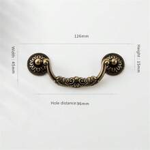 1 Pc European Style Zinc Alloy Retro Bronze Ancient Silver Handle Furniture Cabinet Door Handles Cupboard Wardrobe Door Pulls Drawer Knobs Wine Cabinet Handle Furniture Hardware