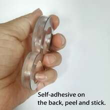 1pc Premium Brushed Metal Transparent Number Adhesive Door Plate, 75mm/2.95 Inch House Number, Suitable For Mailbox 0 To 9, DIY Wall Decor Number