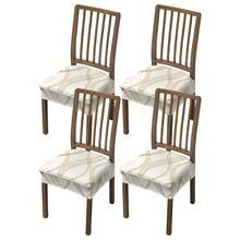 1/2/4/6pcs Printed Stretch Removable & Washable Dining Chair Seat Covers Room Decor Home Decor
