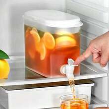 冰箱冷水壶带水龙头冷水桶3L大容量果汁茶饮料水壶家用冷泡壶万圣节圣诞节派对用品