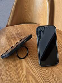 Carbon Fiber Magnetic Stand Phone Case , 360° Rotating Kickstand,1800 Gauss Strong Magnetic, Anti-Fingerprint Soft-Touch Grip, Shockproof Slim Protective Cover, Compatible With IPhone For IPhone 16/16 Pro Max/16 Plus/16e/15/15 Pro Max/15 Pro /14/14 Pro Max/14Plus/13 Series. - màu đen - Xem 5