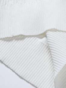 Autumn/Winter New High Neck Pullover Sweater, Casual Knit Top For Daily Wear