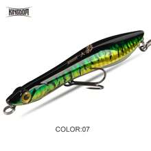 KINGDOM 95mm 110mm Surf-Dogger 人工釣魚誘餌 Z-Action 鉛筆式波普 長距離投擲 浮沉式 硬餌 ABS 材質 螢光尾部 適用淡水與鹹水釣魚 初學者與經驗釣客皆宜 - 彩色 - 查看 23