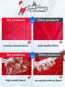 3.6 英尺悬挂圣诞老人、圣诞装饰品、屋顶、门廊、排水沟、阳台圣诞装饰、圣诞树装饰、室内外圣诞装饰 - 彩色 - 查看 5