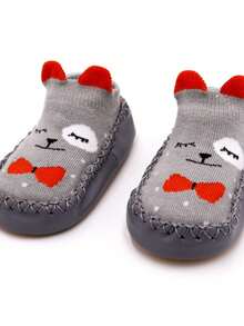 1 Pair 0-3 Years Old Cartoon Anti-Slip Baby Ankle Socks