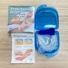 Dispositivo Para No Roncar Guarda Antironquidos Bruxismo FDA Dispositivo Anti Ronquidos Ortodoncia Protect Dental Descanso Noche Innovador Sueño Salud Oral - azul real - Ver 3