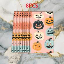 2/4 bucăți prosoape de vase imprimate cu fețe de dovleac de Halloween, lavete de vase moderne din microfibră super absorbante pentru gătit și copt, cârpe de curățat, prosoape de mână, moi și foarte absorbante, cadou excelent pentru vecini, mame, prieteni, zile de naștere, Halloween, casă nouă, decor bucătărie, articole esențiale pentru uz casnic