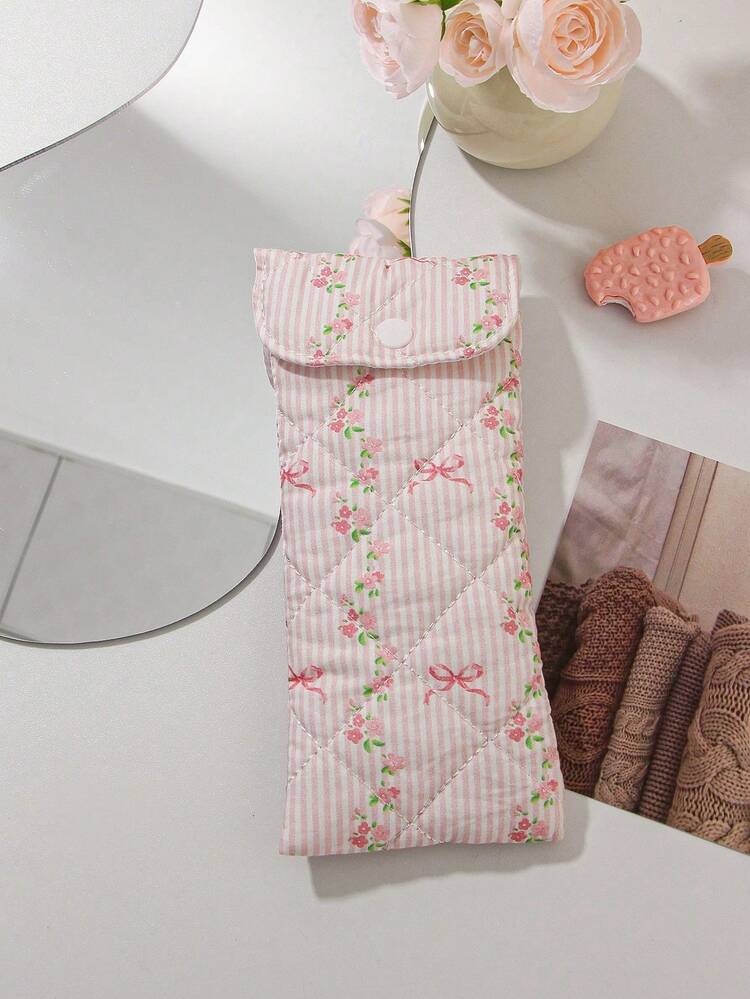 1 件可爱心形和熊图案绗缝眼镜袋、旅行眼镜袋、女孩眼镜收纳盒、太阳镜配件，采用可爱印花风格、卡通设计和少女心形图案，完美保护太阳镜，是夏季度假的绝佳礼物，Journeytravel 必备旅行配件旅行包假日返校学校用品眼镜盒太阳镜女士 - 彩色 - 查看 20