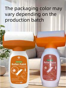 White Paint For Walls, Portable Integrated Paint Roller, Easy-To-Apply Small Drywall Repair Kit, Suitable For Small Areas. White Paint - For Easy Cleaning And Original Walls, Small Roller Brush Repair Kit, Scratch And Yellowing Repair, Water-Based, Ideal Choice For Home Aesthetics. 500g White Paint For Wall Touchup, Paint Roller Kit For Flat, Ceiling Walls