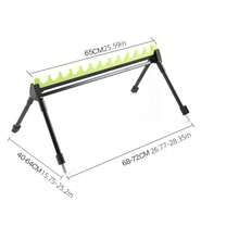 Adjustable 2-Section Telescopic Fishing Rod Holder, Multi-Hole Fishing Rod Stand, Outdoor Fishing Rod Rack Ground Insertion Bracket