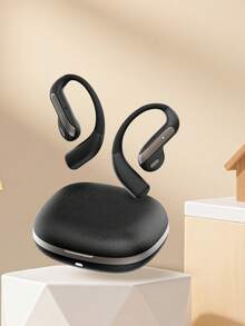 AI翻译智能无线耳机，ENC麦克风降噪，佩戴舒适，符合人体工程学设计，日常防水，防汗，半入耳式无线耳机 - 均碼 - 查看 3