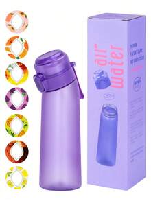 1PC Flavored Water Bottle, Bottle Starter Set, Drinking Bottle With One Random Flavoured Pods Suitable For Gyms, Schools, Flavored Water Bottle, Back To School Supplies