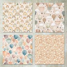 36 Folhas de Papel Scrapbooking de Bottom do Mundo Animal Vintage de 6 polegadas, Adequado para Bullet Journal, Scrapbook, Confecção de Cartões e Projetos Artesanais - bordô - Visão 3