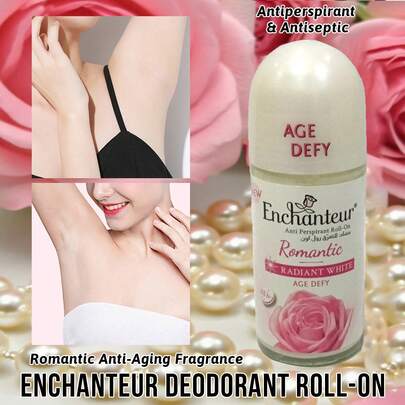  Enchanteur 香氛走珠止汗露，有效控汗、抗菌、除臭，散发优雅香气，清新舒适，持久留香，快速吸收，便携易用，舒缓肌肤，适合所有肤质，日常出行必备。
