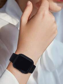 6pcs Watch Cases Compatible With Apple Watch For Men And Women 6 Color Combination Set, Simple, Stylish, Sporty, Drop-Proof, Anti-Collision Hard Pc Hollow Watch Case Compatible With Apple Watch 40/41/42/44/45/46/49mm Replacement Case Compatible With Apple Watch Series Ultra/11/10/9/8/7/6/5/4/Se Protective Case Sensitive To Touch, Easy To Wear, Protect The Watch From Damage - Transparent + Smoky Purple + Black + Pink + Lavender + Sky Blue - View 6