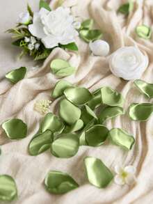 50/100/300/500/1000pcs Silk Rose Petals, Wedding Flower Petals, Green Petals, Artificial Rose Petals, Proposal Basket, Aisle, Bridal Shower, Table Decor